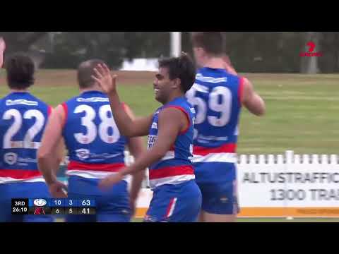 Rd 14 Hostplus SANFL Snapshot - Central's Isaiah Dudley perfect crumb and left foot snap