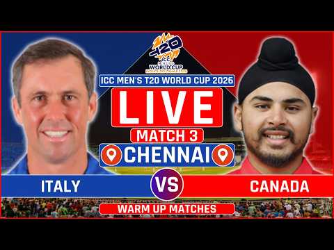 ICC Men's T20 World Cup 2026 Live: CAN vs ITA Live Match | Canada vs Italy Live Scores & Commentary