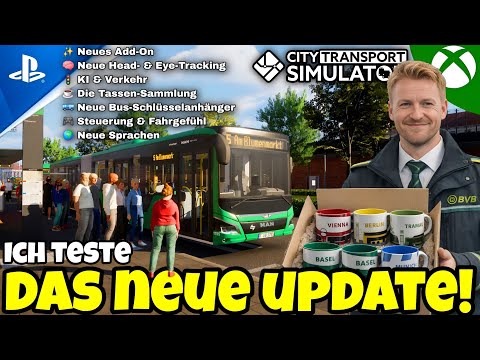 🚍FINALLY!🚉City Transport Simulator Update v1.4.0 🔥 Eye-Tracking, AI Fixes & Basel DLC Tested!