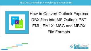 Softaken DBX to PST Converter YouTube Video