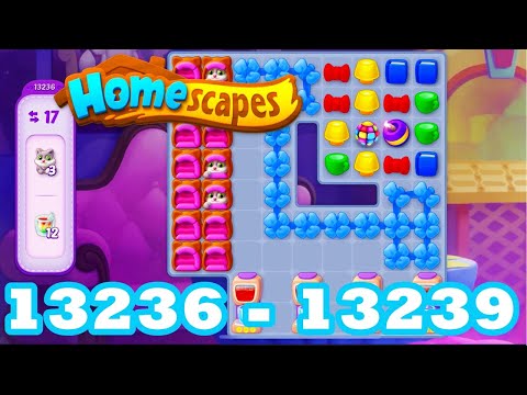 Homescapes Level 13236 - 13239 HD 3 - match puzzle Gameplay | android | IOS | 13237 | 13238