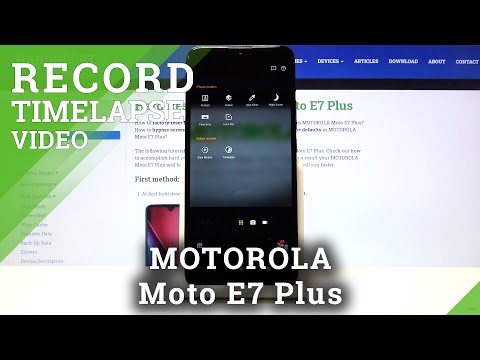 How to Record Timelapse Videos in Motorola Moto E7 Plus – Activate Timelapse Feature