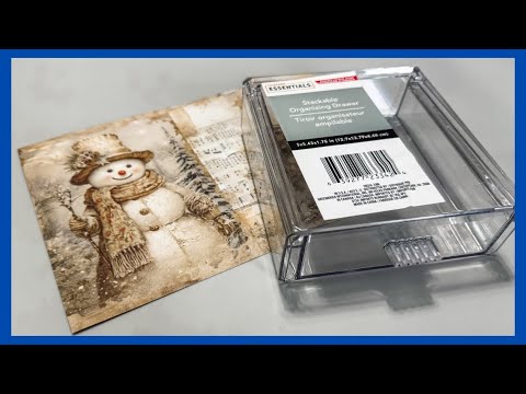 Snowman Shadow Box DIY || Christmas Decor DIY || Just 1 Quick Craft