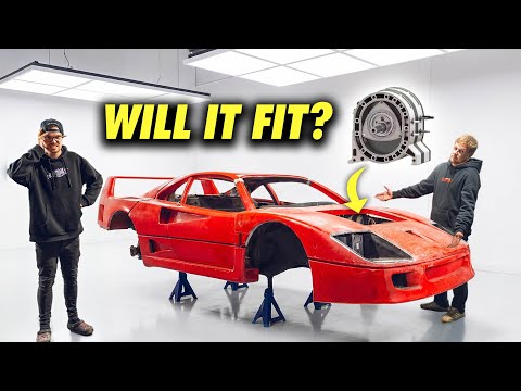 Fitting a ROTARY engine in our HOME-BUILT F40 