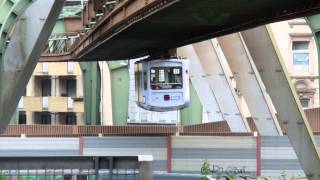 preview picture of video 'ヴッパータール空中鉄道ゾンボルナーシュトラーセ駅'