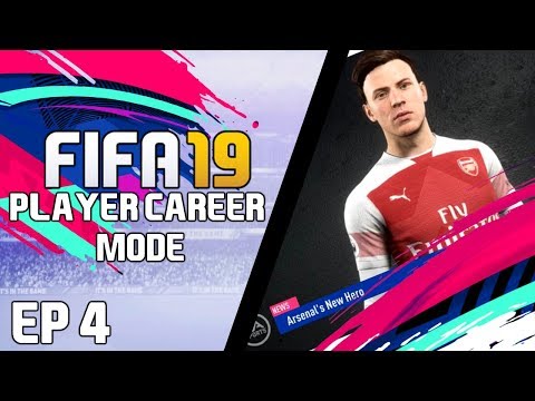 FIFA 19 Player Career Mode Ep4 - FIRST CAREER HATTRICK! | Arsenal's New Hero!
