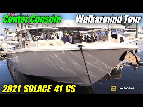 2021 Solace 41 CS Center Console Walkaround Tour - Debut at 2020 Fort Lauderdale Boat Show