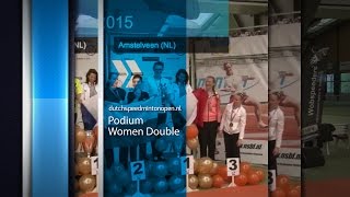 Dutch Open 2015 (1000 Points ISBO) - Podium Women Double (Crossminton / SpeedBadminton)