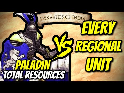 PALADIN vs EVERY REGIONAL UNIT (Total Resources) | AoE II: DE