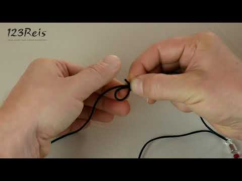 Schiebeknoten verstellbar - Armband Halskette knoten - 123Reis