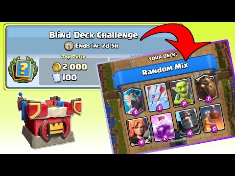 *NEW* BLIND DECK CHALLENGE !! Random Mix Decks are coming ! & Buying (RED) Campaign | Clash Royale