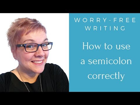 How to use a semicolon correctly