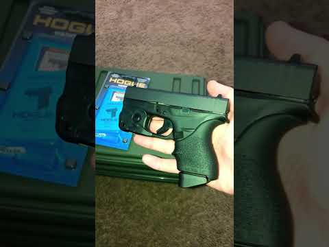 Hogue grip on glock 42 .380 auto!!! #glock #380 #legallydangerous  #edc