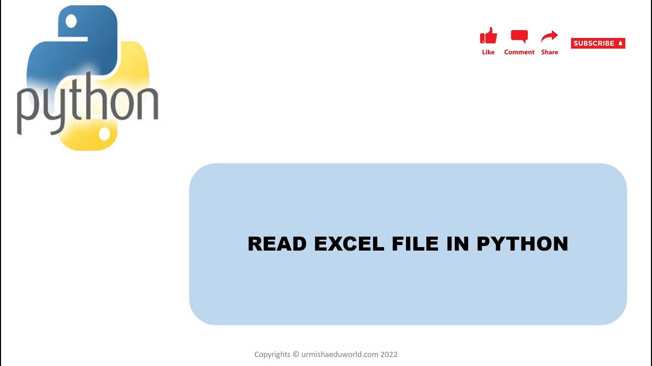 How to import an excel file in Python?