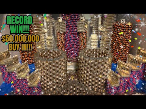🔵(MUST SEE) 500+ QUARTERS AT ONCE!!! HIGH RISK COIN PUSHER $50,000,000 BUY IN!!! (RECORD WIN)