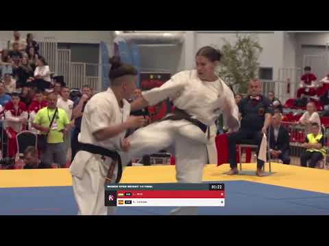 Bout 26 - Lili Mezo - Maria Virtudes Estevan 2024 European Karate Championship Adults Open Weight