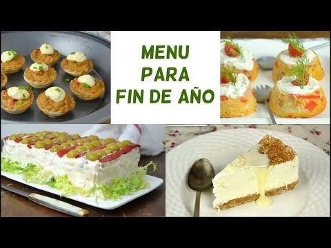 MENÚ para FIN DE AÑO | RECETAS FÁCILES para NOCHEVIEJA