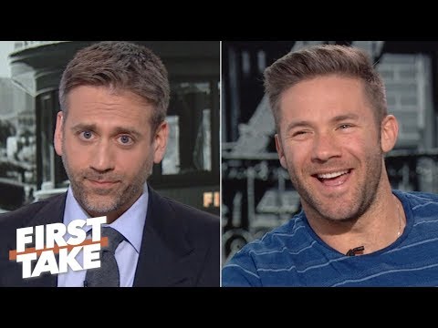 Julian Edelman denies Max's 'cliff theory' about Tom Brady: 'He's the GOAT' | First Take