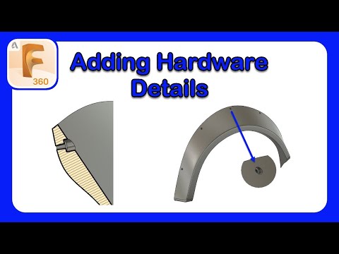 Adding Hardware Details to a Custom Fender Flare - Fusion 360 #Fusion360 #FenderFlare #Design