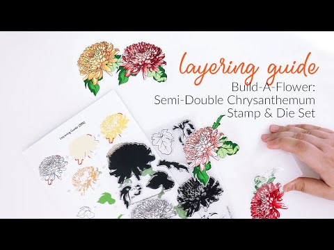 How to Use Gorgeous Semi-Double Chrysanthemum Layering Stamps