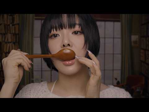 ASMR Ultra Tingly Wooden Spoon Mouth Sounds