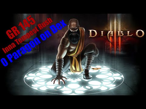 Diablo 3 Season 24 - Tempest Rush Inna Monk GR 145 (No Paragon on Dex, solo-play only)