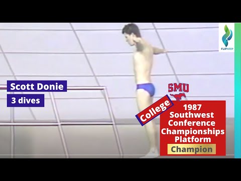 1987 Scott Donie - SMU - Platform Diving Finals -  Southwest Conference Championships