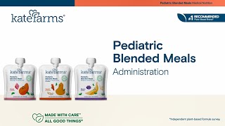 Product video: Kate Farms Organic Pediatric Blended Meals
