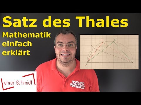 Thales' Theorem | Mathematics - simply explained | Lehrerschmidt