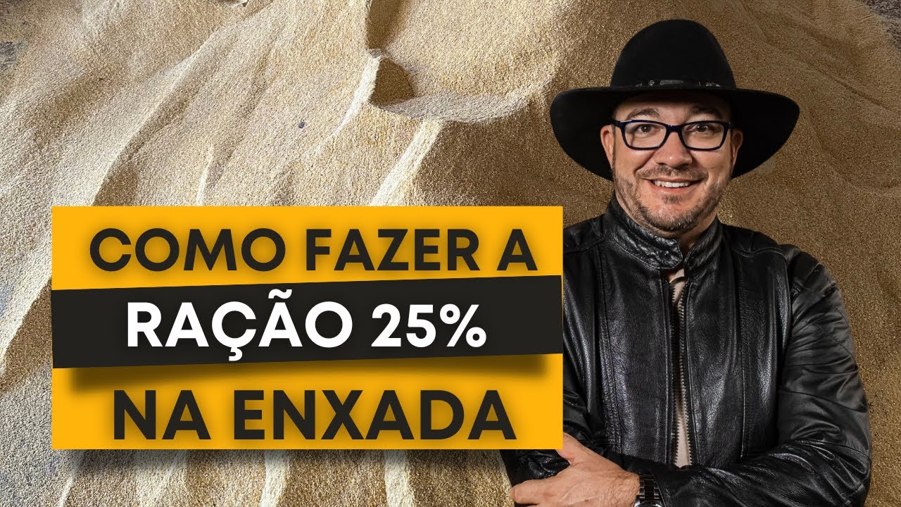 Como fazer a ração 25% na enxada | GADO LEITEIRO