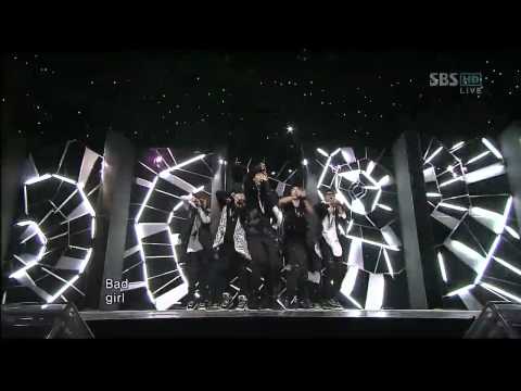 BEAST   Bad Girl LIVE @ SBS Inky 18 10 09 HDpanicPReSS