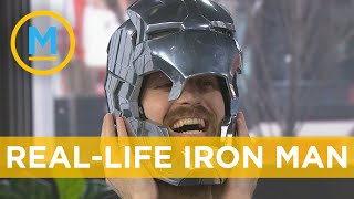 YouTuber @the Hacksmith shows off his Iron Man helmet, Captain America Shield & more | Your Morning video