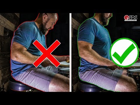 If You Sit Like This on the Drums, Get Help Fast