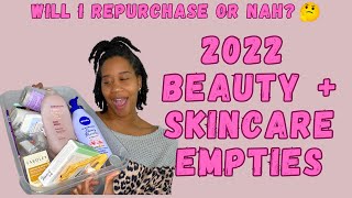 Beauty Empties 2022 | Products I've Used Up - Will I Repurchase or Nah? | Gabrielle Ishell