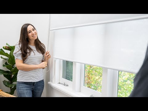 Part of a video titled How to remove your Roller Blind - YouTube