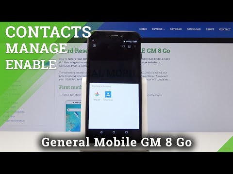How to Add Photo to Contact in General Mobile GM 8 Go - Customize Contacts