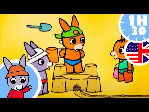 🏖 Trotro builds a sand castle 🏖 - Compilation for baby