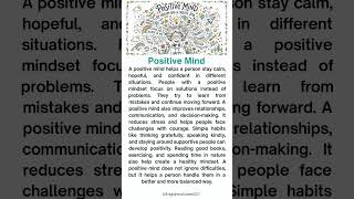 Positive Mind — Think Positive and Change Your Life #english #dailyenglish #improveyourenglish