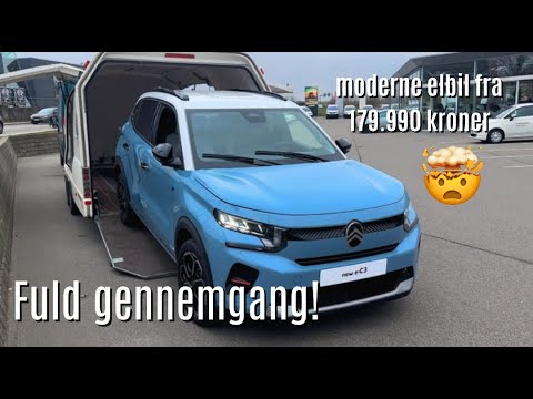 Danmarks billigste elbil - fuld gennemgang af Citroën ë-C3!