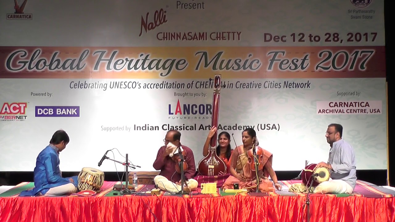 Sriram Parasuram & Akkarai Subbalakshmi l  Global Heritage Music Fest 2017 l Web Streaming