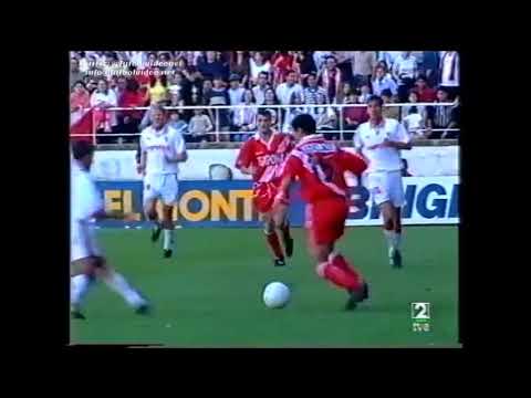 Sevilla 2 - Rayo Vallecano 0. Temporada 1996/97.