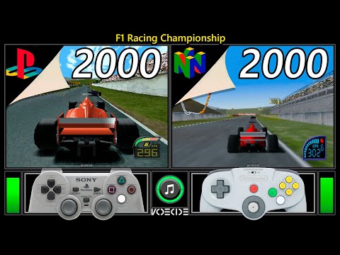 F1 Racing Championship (PlayStation vs Nintendo 64) Gameplay Comparison