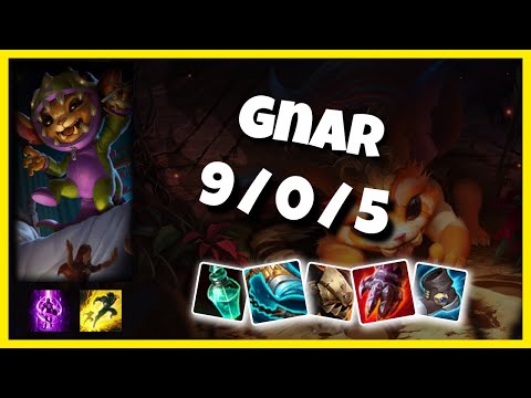 Gnar vs Kennen KOREAN Challenger TOP (9/0/5) - v11.6