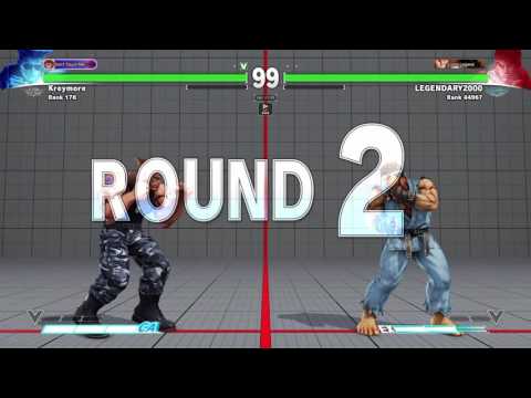 SFV-Ranked LEGENDARY2000 (Ryu) VS Dieminion (Guile)