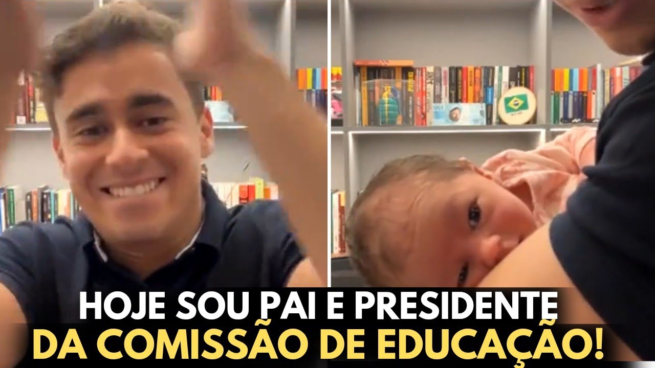 Nikolas Ferreira fala após se tornar pai e Presidente da Comissão de Educação da Câmara dos Deputado