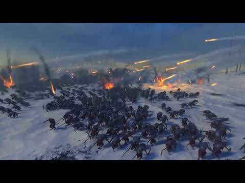 19 Hell Storm Rocket Battery's vs 3040 Clanrats - Blood Patch - Total War: Warhammer 2