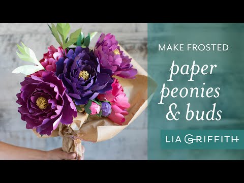 How to Make a Gorgeous Paper Peony with Frosted Paper