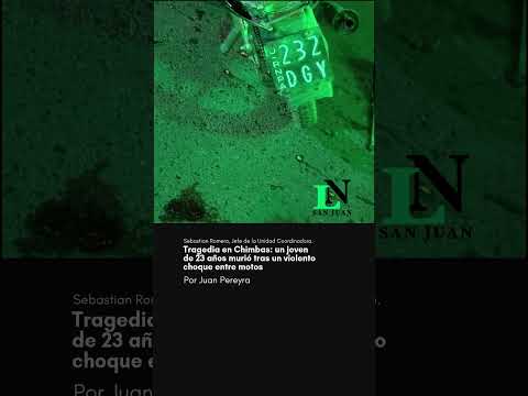 Tragedia en Chimbas: un joven de 23 años murió tras un violento choque entre motos