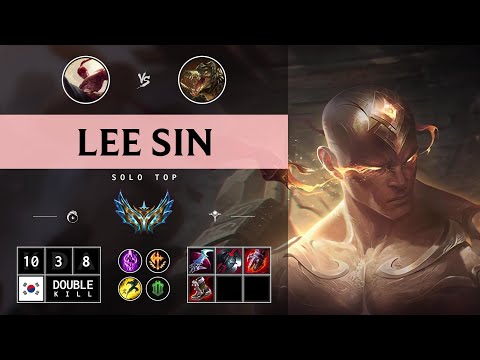 Lee Sin Top vs Renekton: Legendary - KR Challenger Patch 14.15