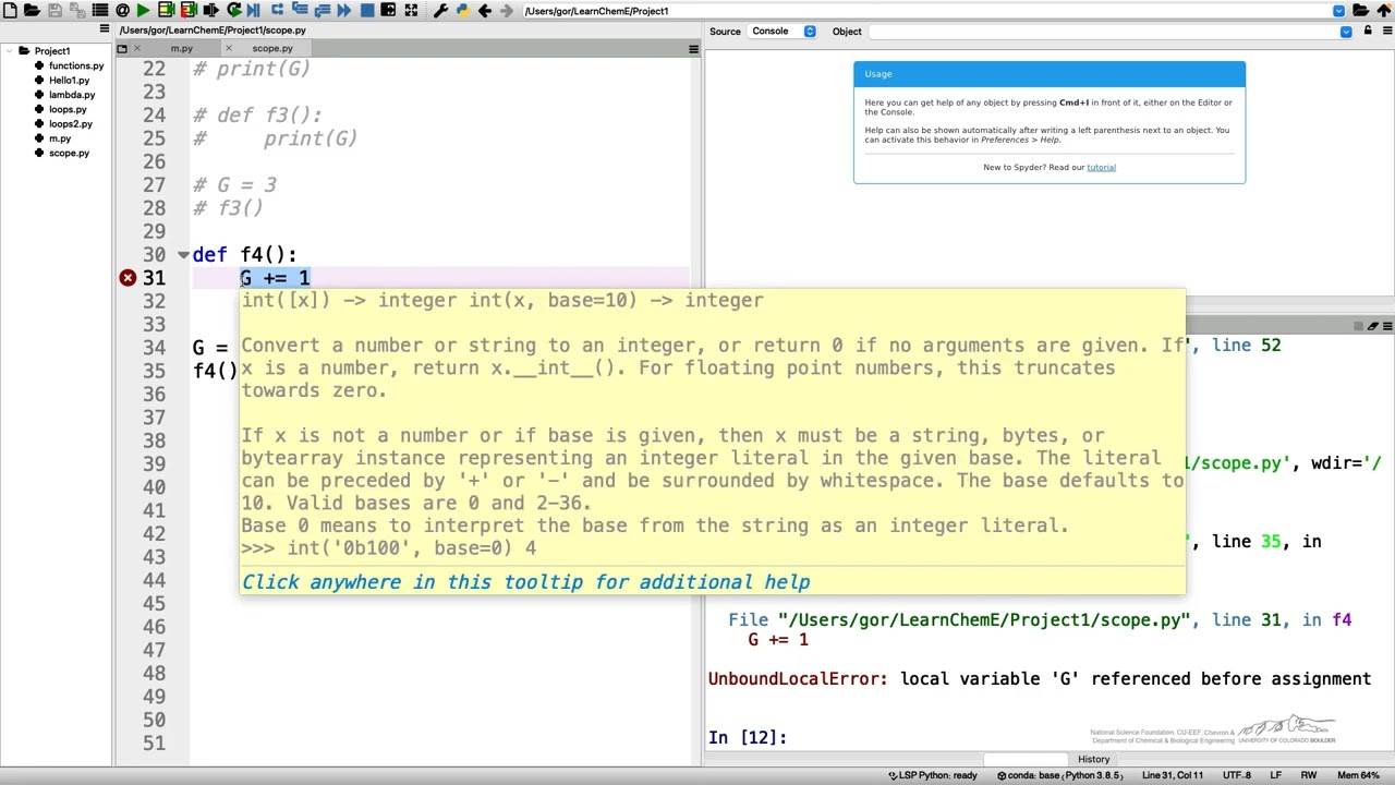 Python Lecture 16 - Scope of Variables